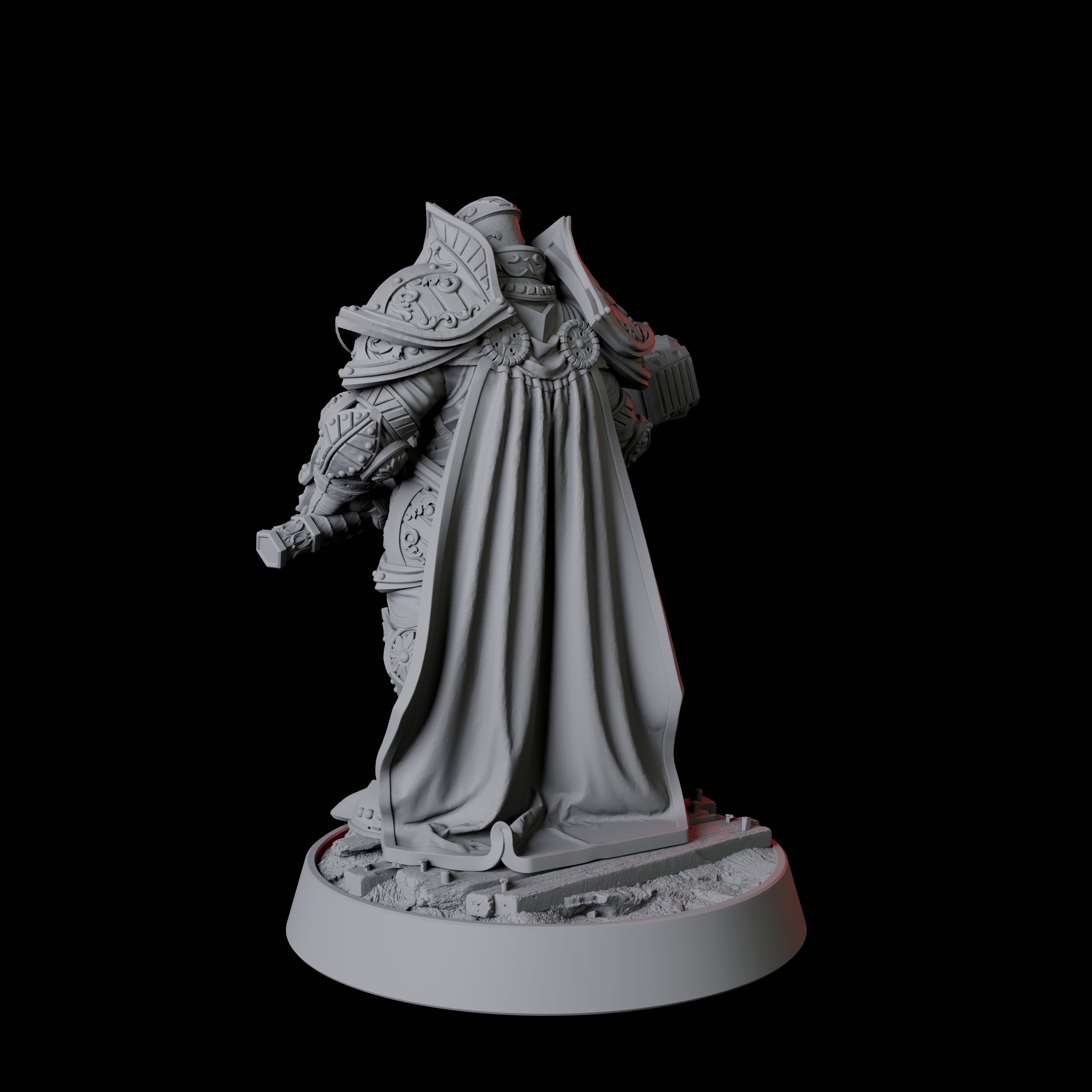 Heavy Armour Paladin Miniature for Dungeons and Dragons