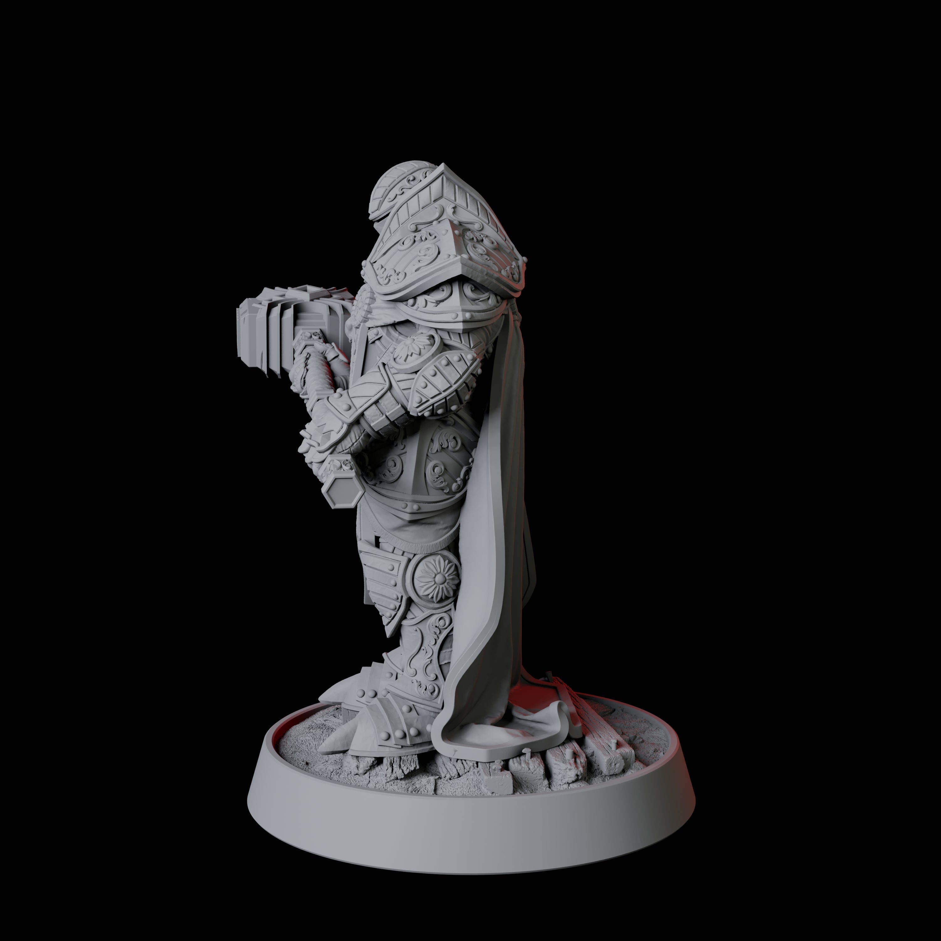 Heavy Armour Paladin Miniature for Dungeons and Dragons