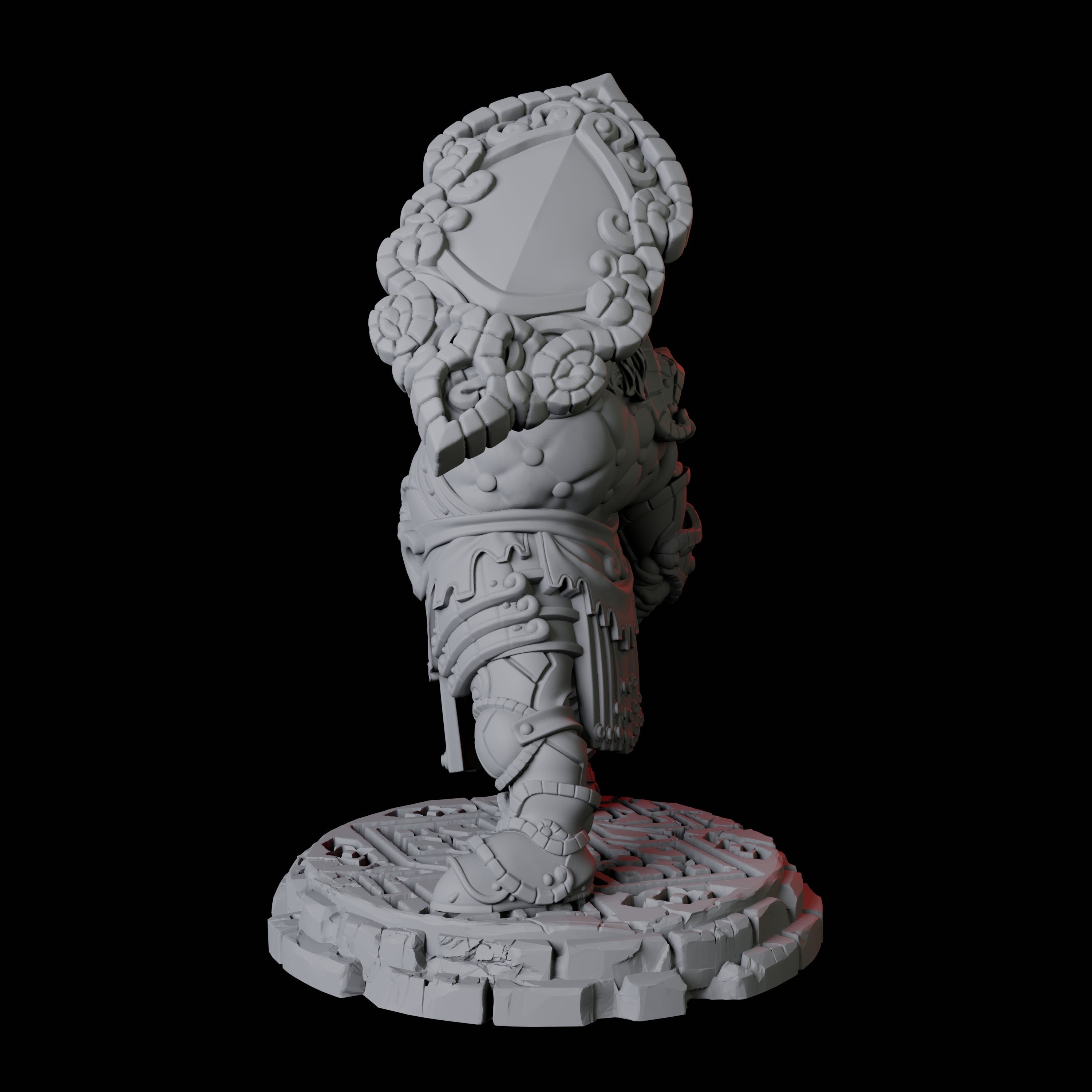 Heavy Armoured Dwarf Warrior A Miniature for Dungeons and Dragons, Pathfinder or other TTRPGs