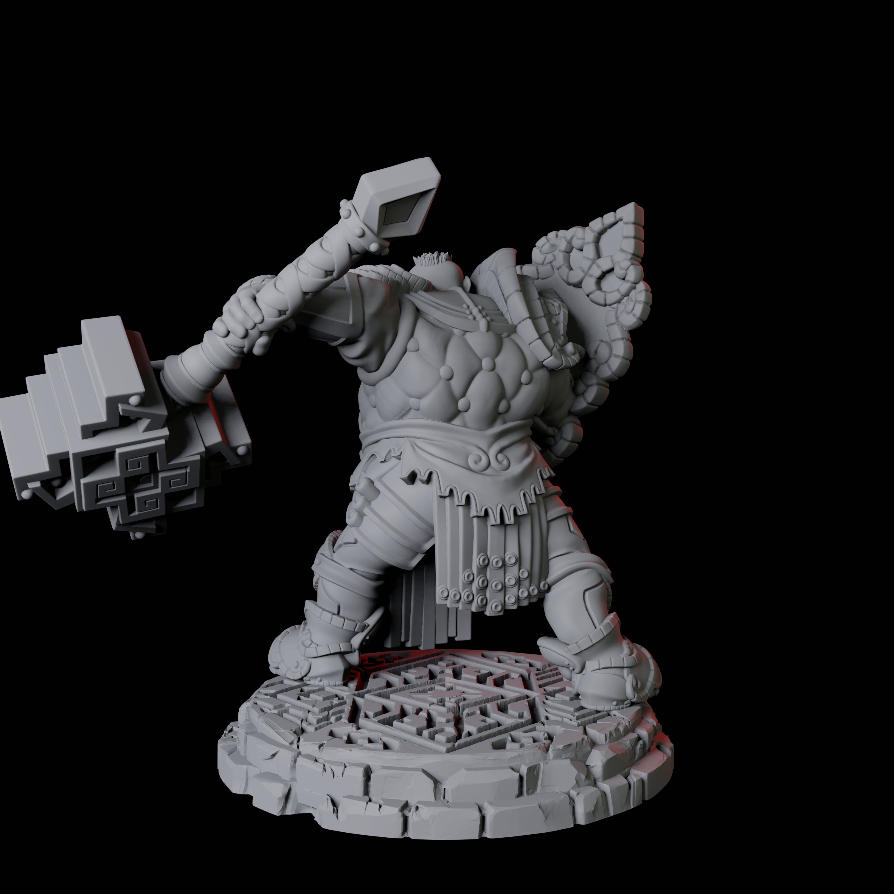 Heavy Armoured Dwarf Warrior C Miniature for Dungeons and Dragons, Pathfinder or other TTRPGs