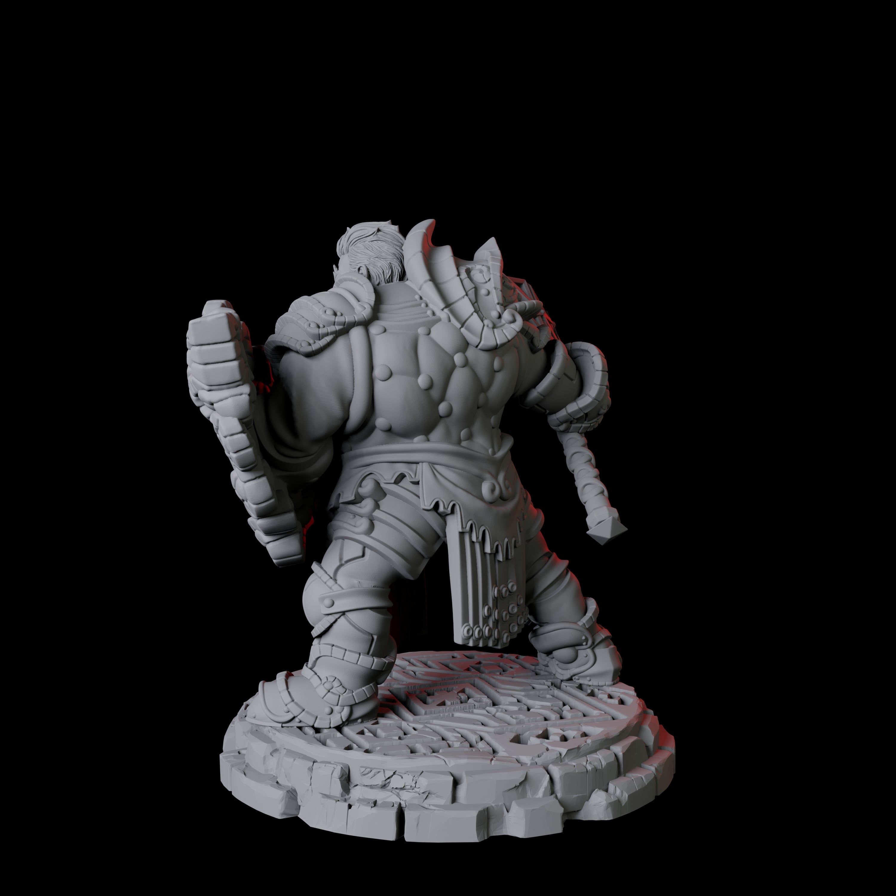 Heavy Armoured Dwarf Warrior D Miniature for Dungeons and Dragons, Pathfinder or other TTRPGs