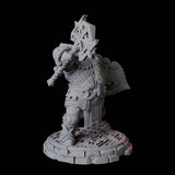 Heavy Armoured Dwarf Warrior E Miniature for Dungeons and Dragons, Pathfinder or other TTRPGs