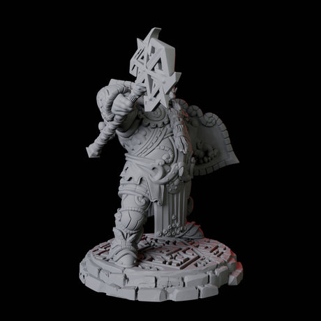 Heavy Armoured Dwarf Warrior E Miniature for Dungeons and Dragons, Pathfinder or other TTRPGs