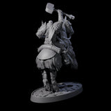 Heavy Cavalry of the Flames A Miniature for Dungeons and Dragons, Pathfinder or other TTRPGs
