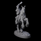 Heavy Cavalry of the Flames A Miniature for Dungeons and Dragons, Pathfinder or other TTRPGs