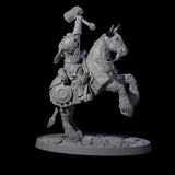 Heavy Cavalry of the Flames A Miniature for Dungeons and Dragons, Pathfinder or other TTRPGs