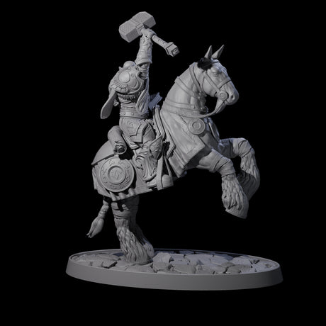 Heavy Cavalry of the Flames A Miniature for Dungeons and Dragons, Pathfinder or other TTRPGs