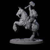 Heavy Cavalry of the Flames A Miniature for Dungeons and Dragons, Pathfinder or other TTRPGs