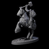 Heavy Cavalry of the Flames A Miniature for Dungeons and Dragons, Pathfinder or other TTRPGs
