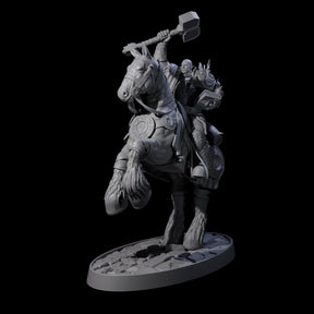 Heavy Cavalry of the Flames A Miniature for Dungeons and Dragons, Pathfinder or other TTRPGs