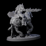 Heavy Cavalry of the Flames B Miniature for Dungeons and Dragons, Pathfinder or other TTRPGs