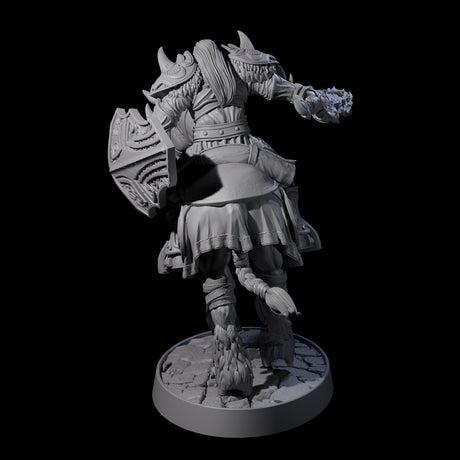 Heavy Cavalry of the Flames B Miniature for Dungeons and Dragons, Pathfinder or other TTRPGs