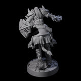 Heavy Cavalry of the Flames B Miniature for Dungeons and Dragons, Pathfinder or other TTRPGs
