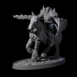 Heavy Cavalry of the Flames B Miniature for Dungeons and Dragons, Pathfinder or other TTRPGs