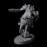 Heavy Cavalry of the Flames B Miniature for Dungeons and Dragons, Pathfinder or other TTRPGs