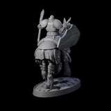 Heavy Cavalry of the Flames C Miniature for Dungeons and Dragons, Pathfinder or other TTRPGs