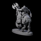 Heavy Cavalry of the Flames C Miniature for Dungeons and Dragons, Pathfinder or other TTRPGs