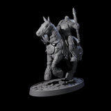 Heavy Cavalry of the Flames C Miniature for Dungeons and Dragons, Pathfinder or other TTRPGs