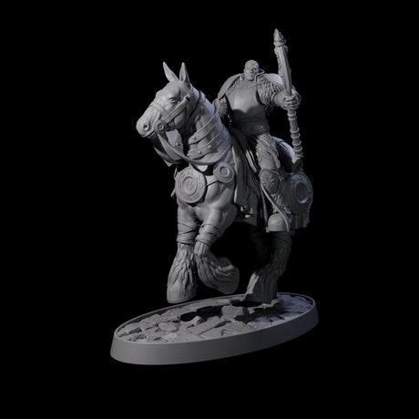 Heavy Cavalry of the Flames C Miniature for Dungeons and Dragons, Pathfinder or other TTRPGs