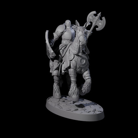 Heavy Cavalry of the Flames C Miniature for Dungeons and Dragons, Pathfinder or other TTRPGs