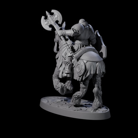 Heavy Cavalry of the Flames C Miniature for Dungeons and Dragons, Pathfinder or other TTRPGs