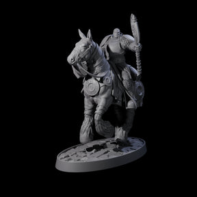 Heavy Cavalry of the Flames C Miniature for Dungeons and Dragons, Pathfinder or other TTRPGs