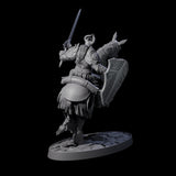 Heavy Cavalry of the Flames D Miniature for Dungeons and Dragons, Pathfinder or other TTRPGs