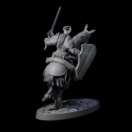 Heavy Cavalry of the Flames D Miniature for Dungeons and Dragons, Pathfinder or other TTRPGs