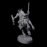 Heavy Cavalry of the Flames D Miniature for Dungeons and Dragons, Pathfinder or other TTRPGs