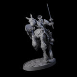 Heavy Cavalry of the Flames D Miniature for Dungeons and Dragons, Pathfinder or other TTRPGs