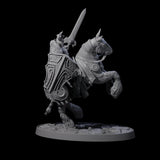 Heavy Cavalry of the Flames Miniature for Dungeons and Dragons, Pathfinder or other TTRPGs