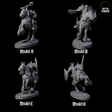 Heavy Cavalry of the Flames Miniature for Dungeons and Dragons, Pathfinder or other TTRPGs