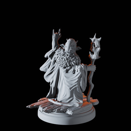 Heavy Metal Goblin Shaman Miniature for Dungeons and Dragons, Pathfinder or other TTRPGs