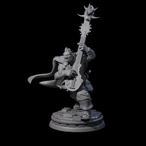 Heavy Metal Orc Bard Miniature for Dungeons and Dragons, Pathfinder or other TTRPGs