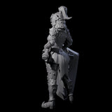 Heavy Shield Fighter Miniature for Dungeons and Dragons, Pathfinder or other TTRPGs