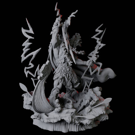 Hekaton, King of the Storm Giants Miniature for Dungeons and Dragons, Pathfinder or other TTRPGs