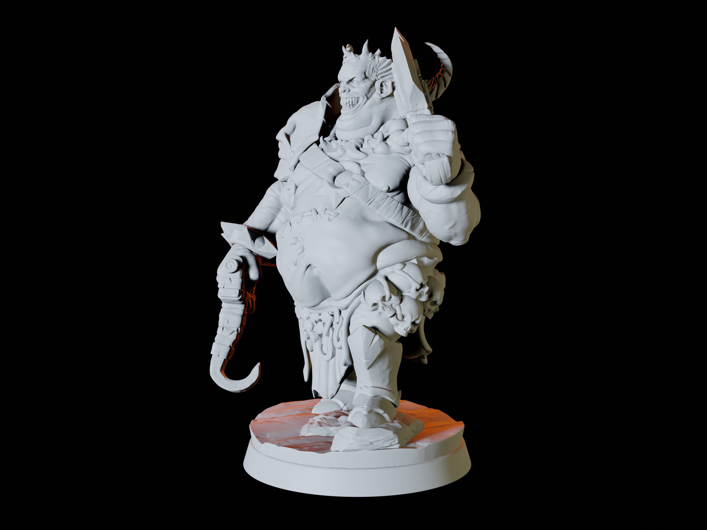Hell Butcher Miniature for Dungeons and Dragons, Pathfinder or other TTRPGs