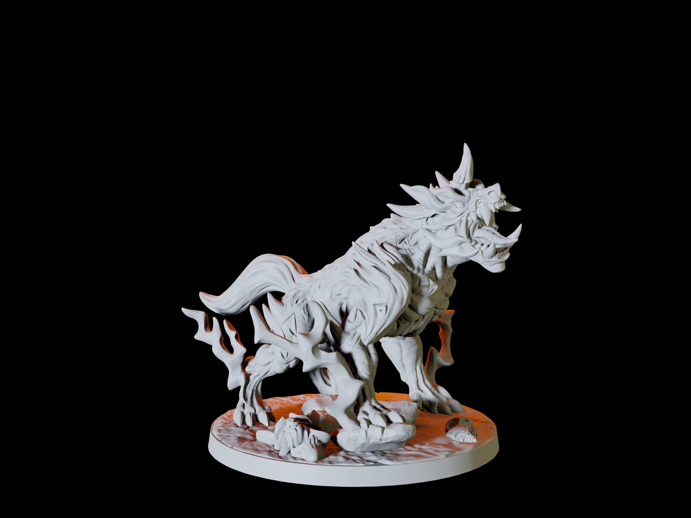 Hell Hound Miniature for Dungeons and Dragons, Pathfinder or other TTRPGs