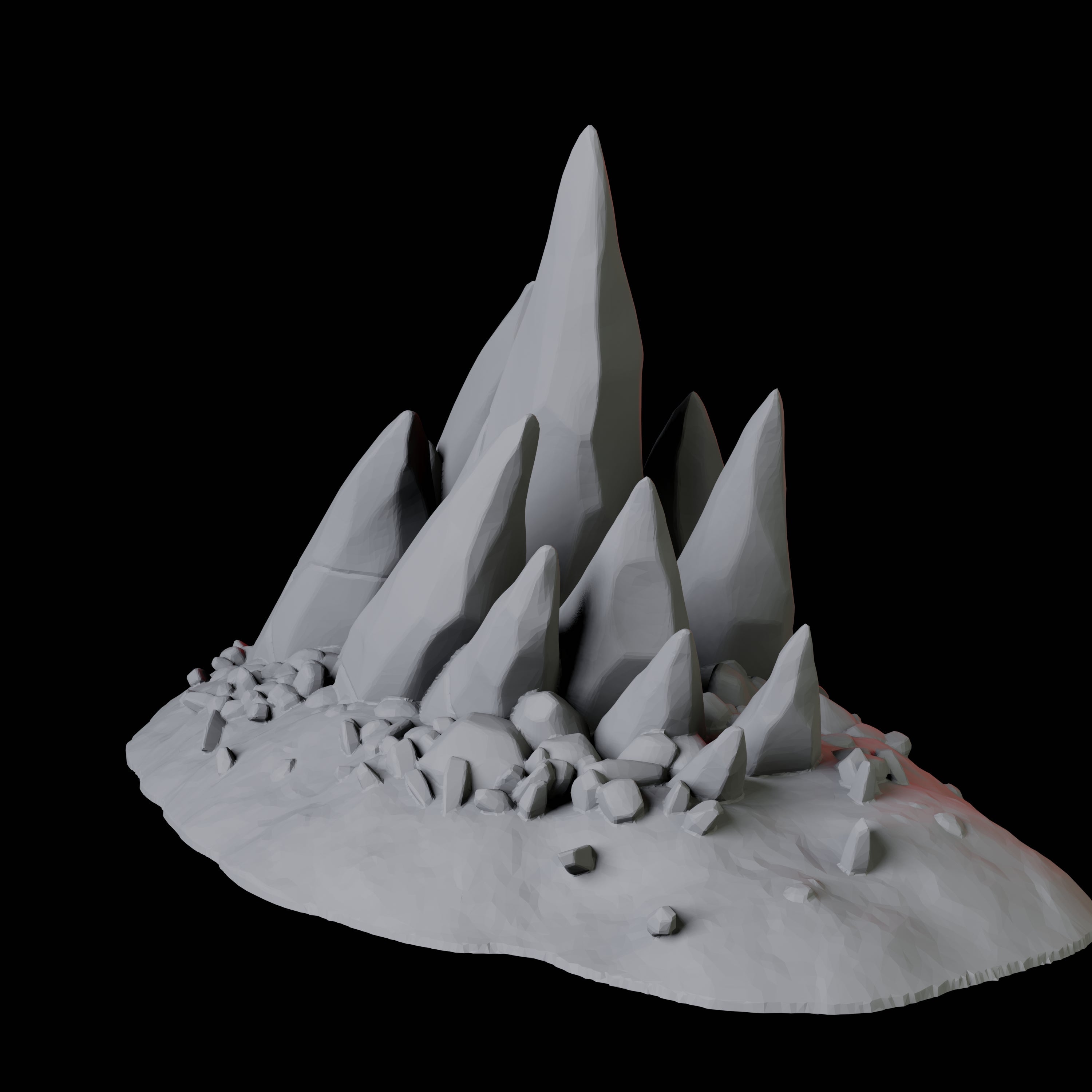 Hellscape Terrain Piece B Miniature for Dungeons and Dragons, Pathfinder or other TTRPGs