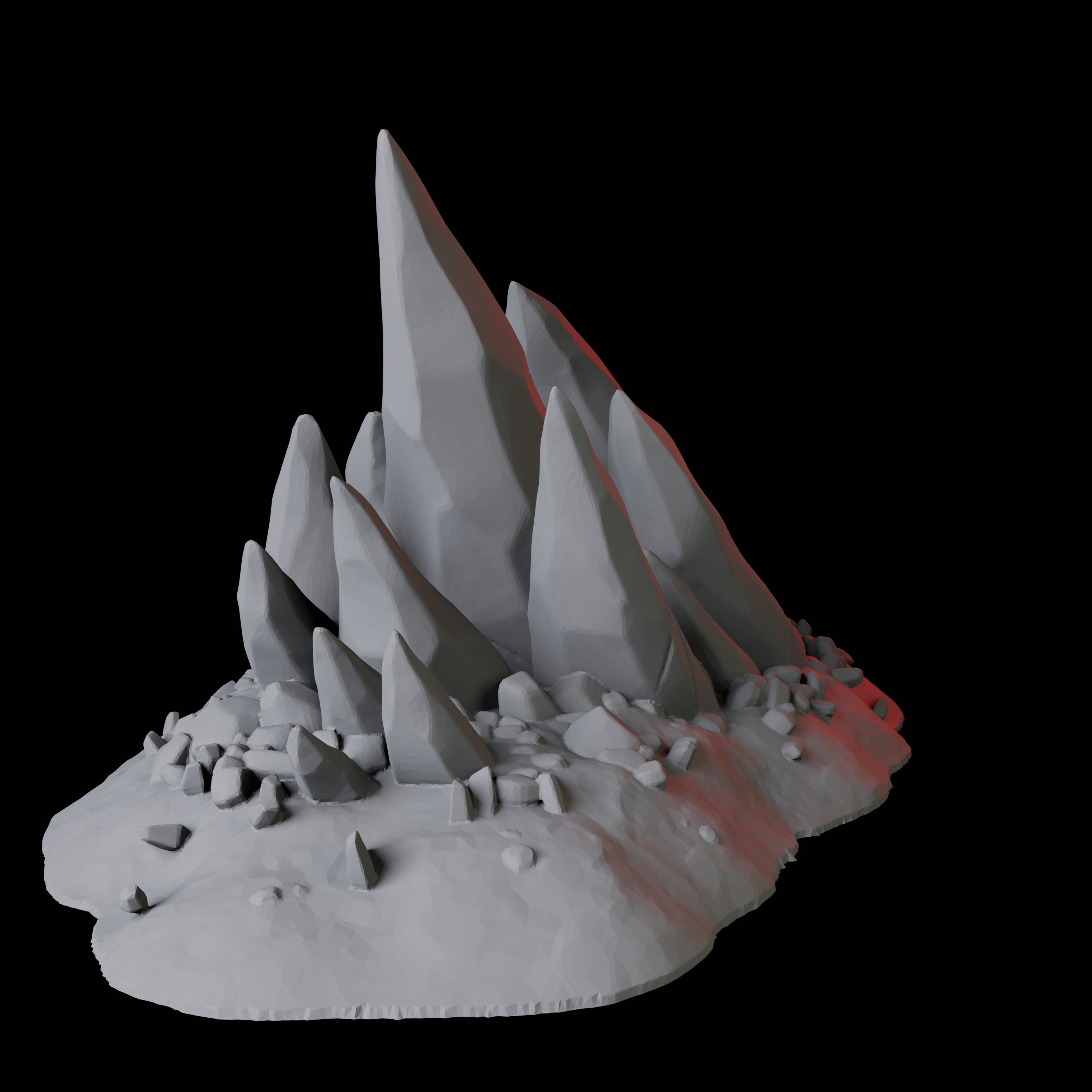 Hellscape Terrain Piece B Miniature for Dungeons and Dragons, Pathfinder or other TTRPGs