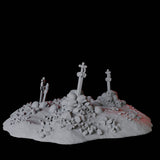 Hellscape Terrain Piece E Miniature for Dungeons and Dragons, Pathfinder or other TTRPGs