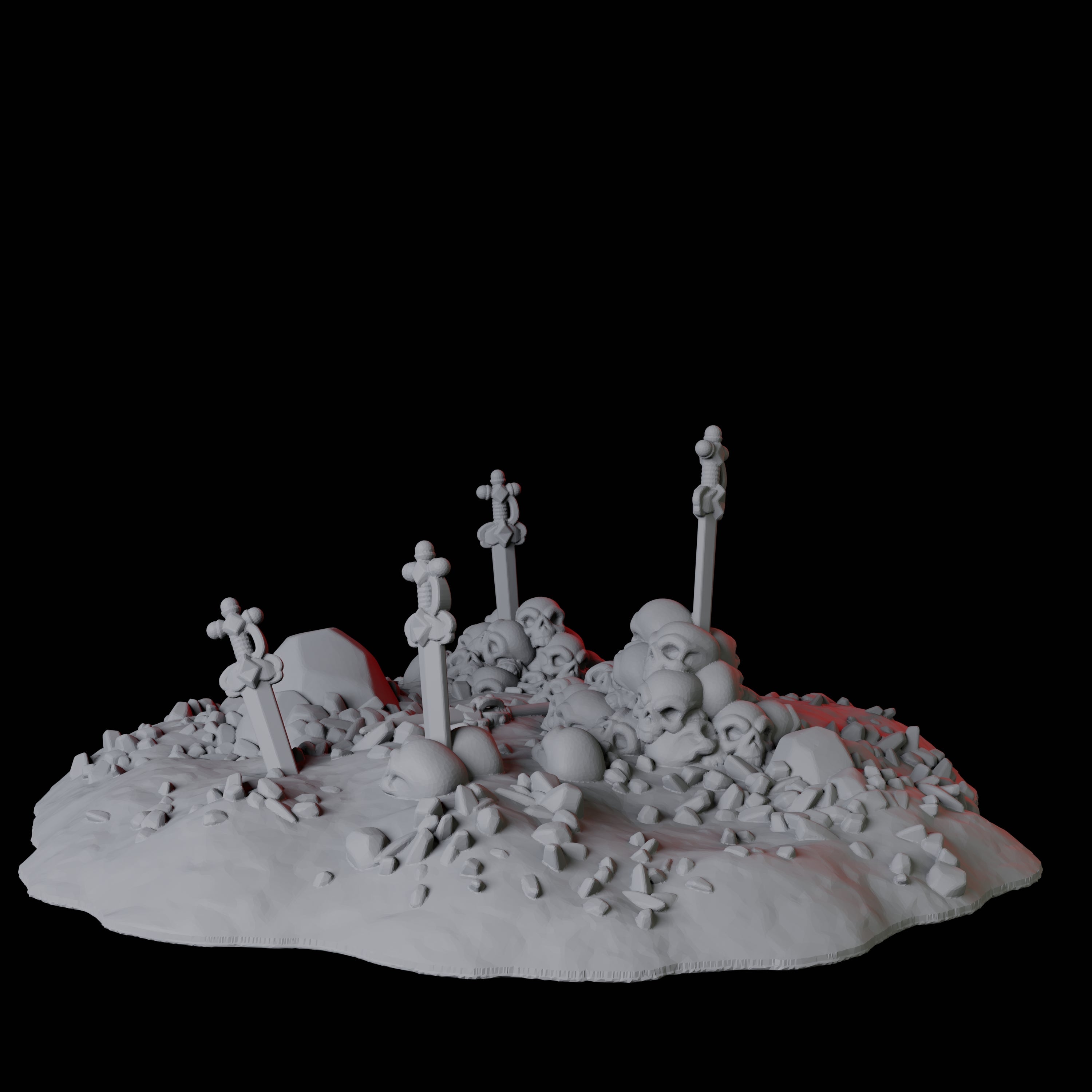 Hellscape Terrain Piece E Miniature for Dungeons and Dragons, Pathfinder or other TTRPGs