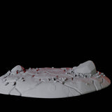 Hellscape Terrain Piece F Miniature for Dungeons and Dragons, Pathfinder or other TTRPGs