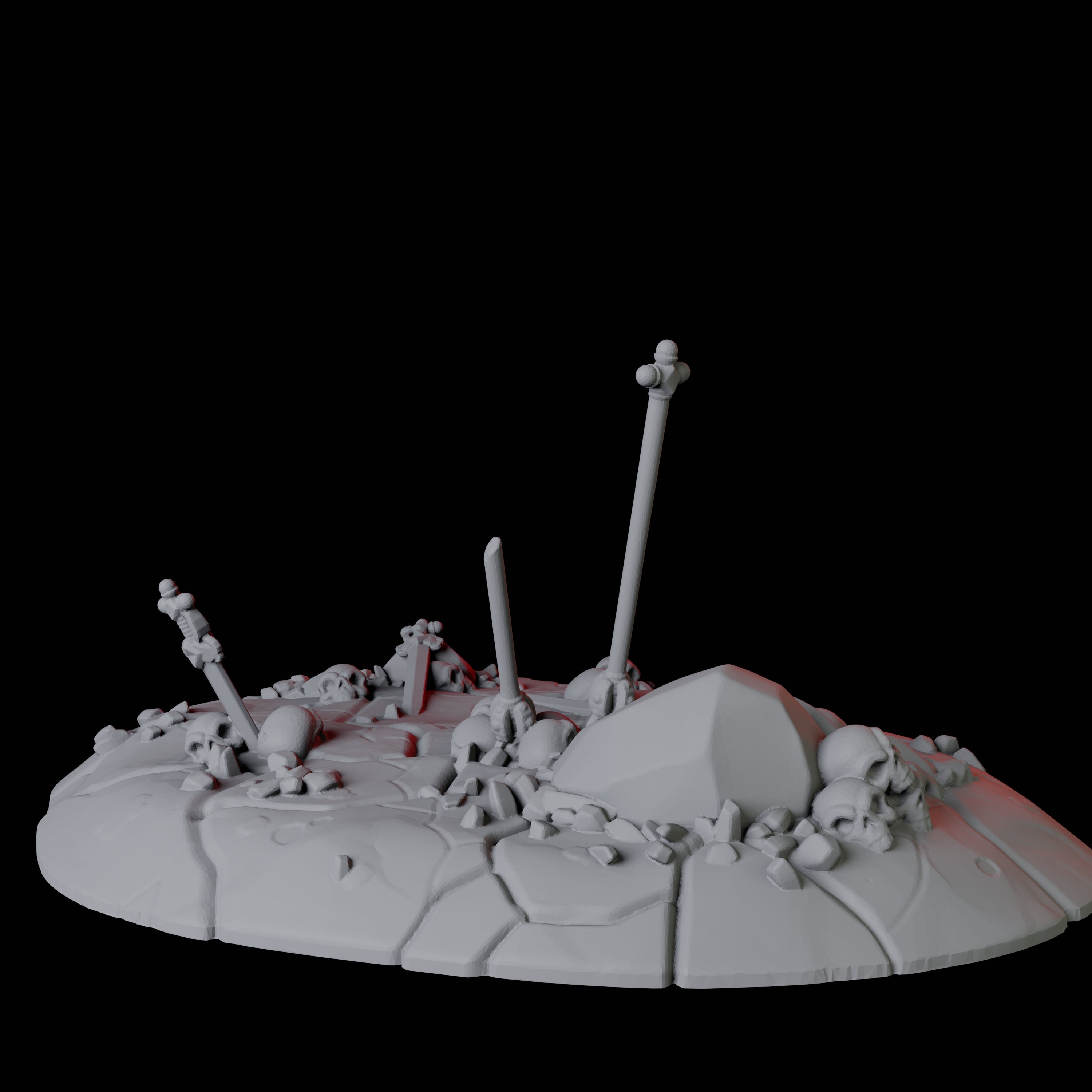 Hellscape Terrain Piece G Miniature for Dungeons and Dragons, Pathfinder or other TTRPGs