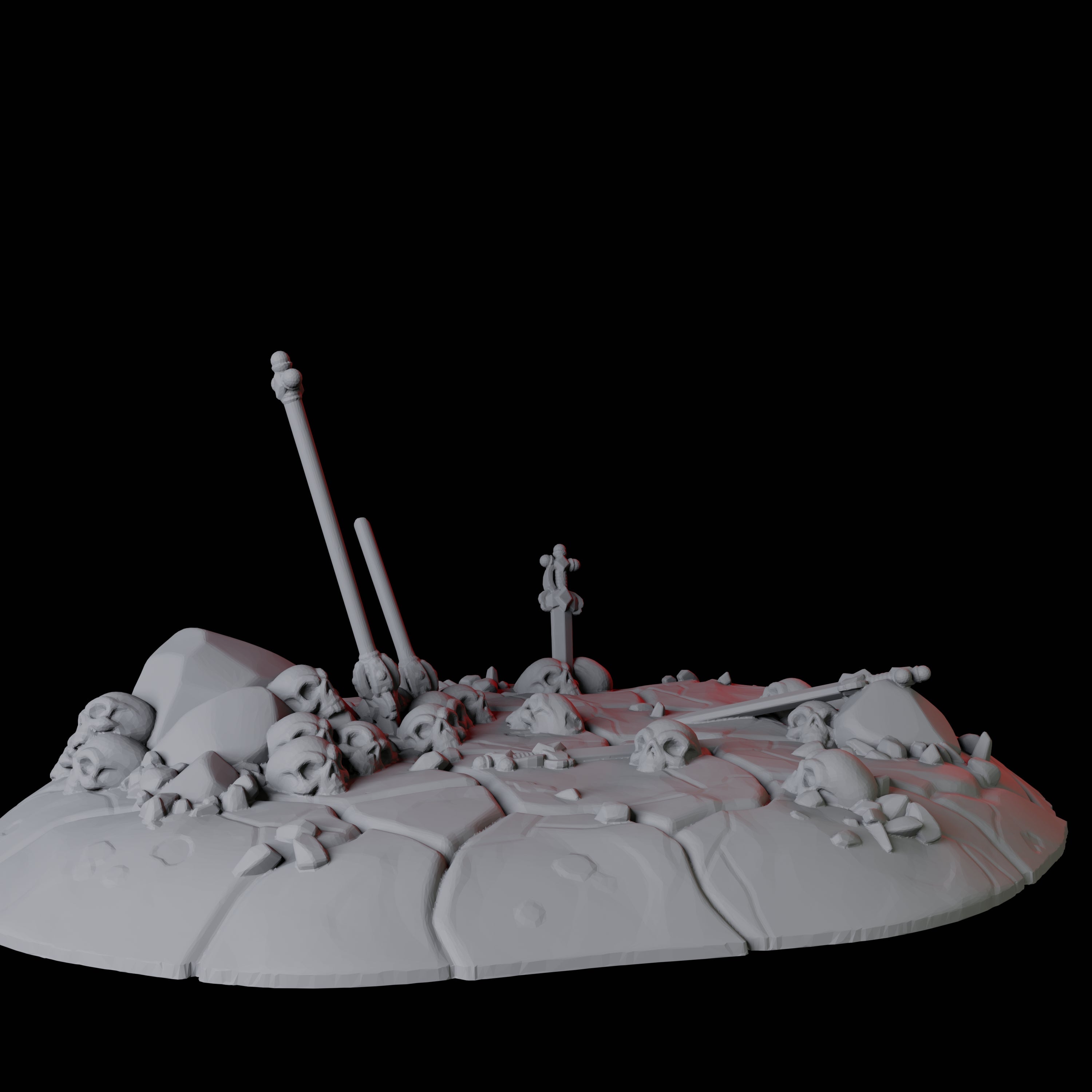 Hellscape Terrain Piece G Miniature for Dungeons and Dragons, Pathfinder or other TTRPGs
