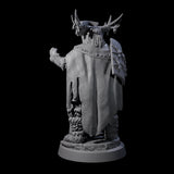 Helmed Uthgardt Barbarian Miniature for Dungeons and Dragons, Pathfinder or other TTRPGs