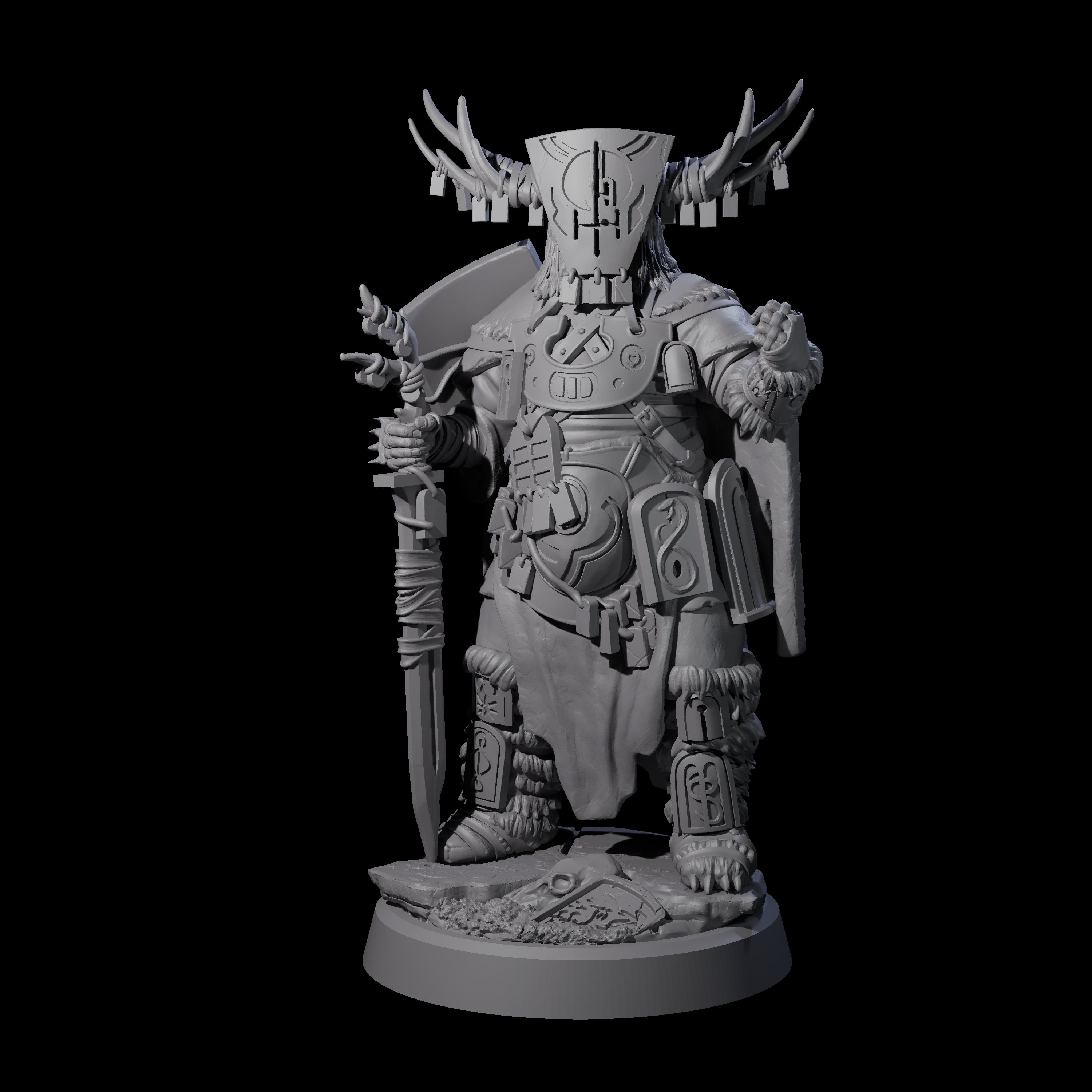 Helmed Uthgardt Barbarian