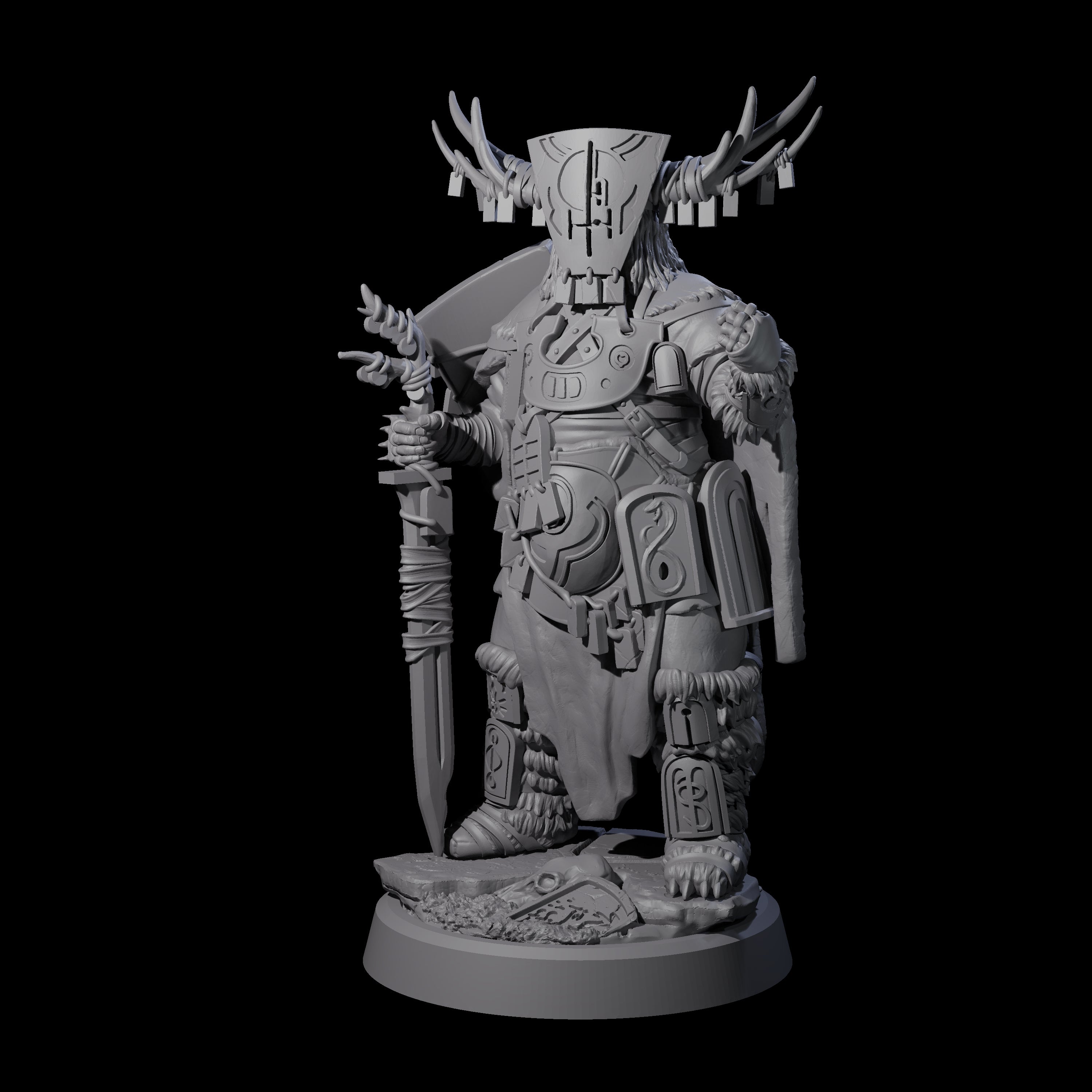 Helmed Uthgardt Barbarian