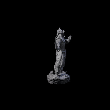 Helmeted Githyanki Fighter Miniature for Dungeons and Dragons, Pathfinder or other TTRPGs