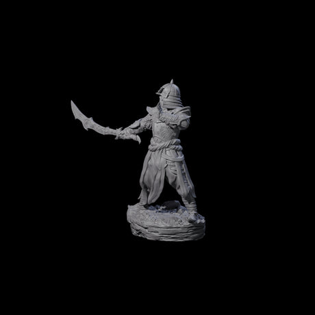 Helmeted Githyanki Fighter Miniature for Dungeons and Dragons, Pathfinder or other TTRPGs